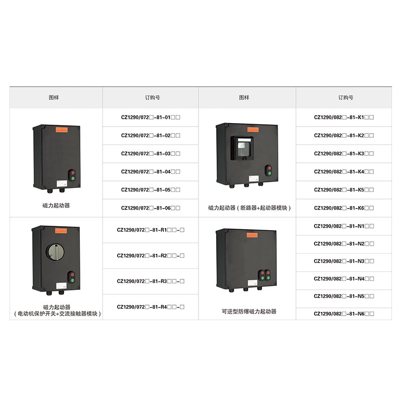 CZ1290 磁力起動器( 電動機保護(hù)開關(guān) + 交流接觸器模塊 ) 